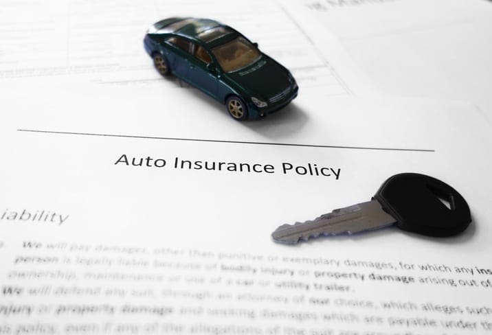 Car insurance and key